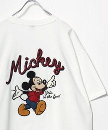 MICKEY MOUSE（ミッキーマウス）の「2026SS Disney/ディズニー ミッキー/ミニー/ベイマックス /トイ・ストーリー /ズートピア /101匹わんちゃん オーバーサイズ フロント バックサガラ刺繍 半袖Ｔシャツ レディース メンズ（Tシャツ/カットソー）」
