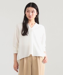 Demi-Luxe BEAMS | ストレッチ サテン ブラウス(シャツ/ブラウス)