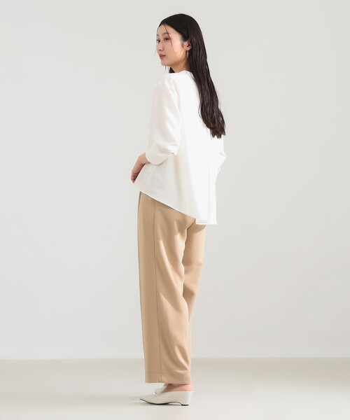 Demi-Luxe BEAMS（デミルクス ビームス）の「ストレッチ サテン ブラウス（シャツ/ブラウス・レディース・ホワイト/イエロー/ネイビー・ONE SIZE）」の19枚目の写真