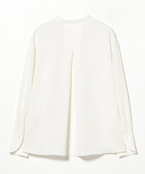 Demi-Luxe BEAMS（デミルクス ビームス）の「ストレッチ サテン ブラウス（シャツ/ブラウス・レディース・ホワイト/イエロー/ネイビー・ONE SIZE）」の7枚目の写真