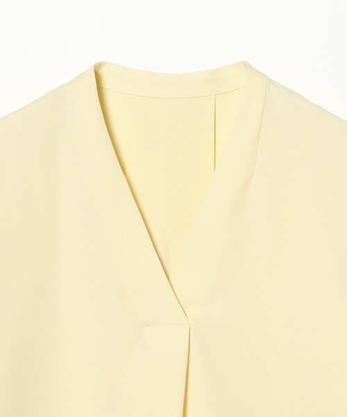 Demi-Luxe BEAMS（デミルクス ビームス）の「ストレッチ サテン ブラウス（シャツ/ブラウス・レディース・ホワイト/イエロー/ネイビー・ONE SIZE）」の10枚目の写真