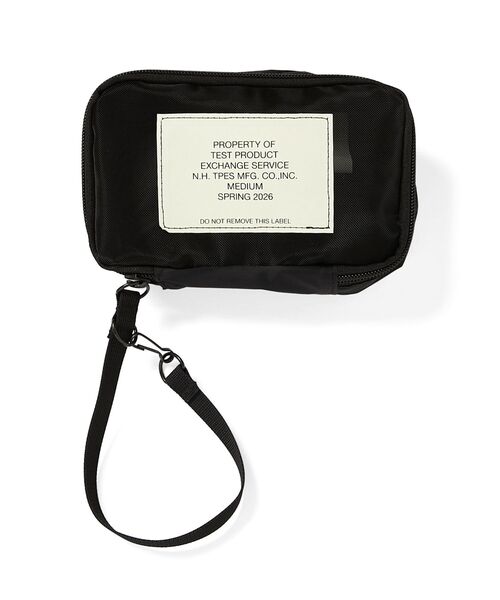 N.HOOLYWOOD POUCH WITH STRAP BLACK 新品 POUCH (MEDIUM) N.HOOLYWOOD TEST PRODUCT EXCHANGE SERVICE│N