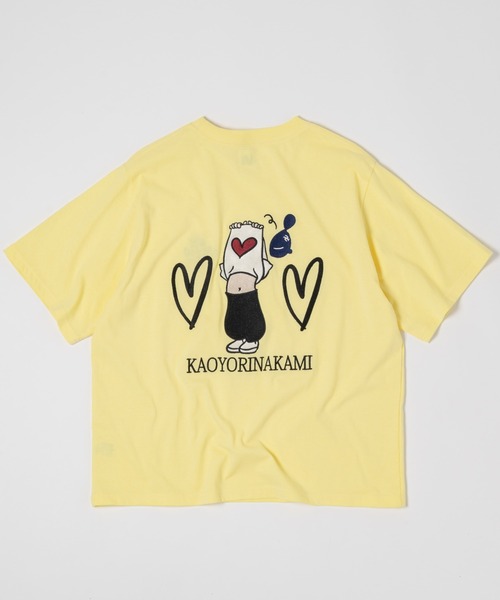kaoyorinakami(カオヨリナカミ)の「UMEYIYA TEE / ウメミヤTシャツ(Tシャツ/カットソー・メンズ・イエロー/グリーン/ブラック/ホワイト・X-LARGE/SMALL/LARGE/MEDIUM)」の4枚目の写真