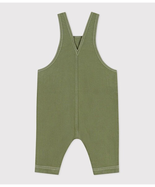 PETIT BATEAU(プチバトー)の「コットンリヨセルサロペット(サロペット/オーバーオール・キッズ・カーキ・18MONTH/12MONTH/24MONTH/36MONTH)」の3枚目の写真