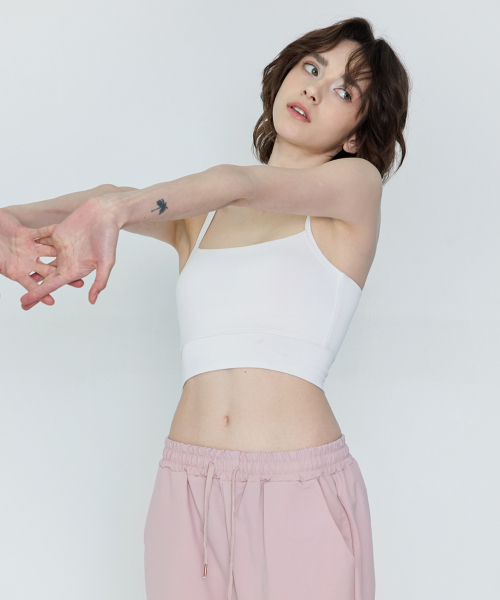 DEVIWEAR（デヴィウェア）の「女性 ヨガウェア DEVI-TS0032-ホワイト ピラティス フェノミ クロップトップ（チューブトップ・レディース・その他・LARGE/MEDIUM/SMALL）」の2枚目の写真