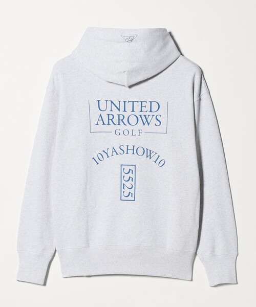5525golf(ゴーゴーニーゴーゴルフ)の「【別注】<5525 × 10YASHOW10 × UNITED ARROWS GOLF>プルオーバー パーカー(パーカー・メンズ・ベージュ/ライトグレー/ブラック/ダークグリーン・S/M/L)」の6枚目の写真