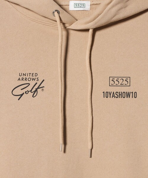 5525golf(ゴーゴーニーゴーゴルフ)の「【別注】<5525 × 10YASHOW10 × UNITED ARROWS GOLF>プルオーバー パーカー(パーカー・メンズ・ベージュ/ライトグレー/ブラック/ダークグリーン・S/M/L)」の18枚目の写真