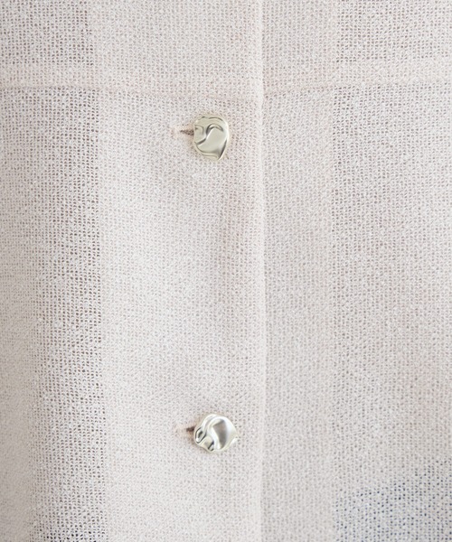 KATHARINE ROSS（キャサリンロス）の「【KATHARINE ROSS】ラメメッシュ袖コクーンジャケット（ノーカラージャケット・レディース・アイボリー/ホワイト・FREE）」の20枚目の写真