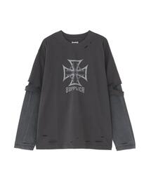 SUPPLIER(�T�v���C���[)��SUPPLIER/�T�v���C���[/Dusty Iron Cross Layered Long Sleeve Tee(T�V���c/�J�b�g�\�[)