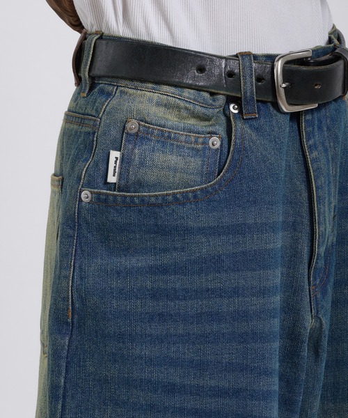 Perushu(ペルーシュ)の「WIDE STRAIGHT DENIM PANTS/ワイドストレートデニム(その他パンツ・メンズ・ブルー/ブラック・SMALL/LARGE/MEDIUM)」の17枚目の写真