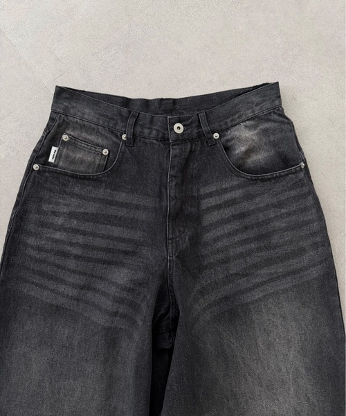 Perushu(ペルーシュ)の「WIDE STRAIGHT DENIM PANTS/ワイドストレートデニム(その他パンツ・メンズ・ブルー/ブラック・SMALL/LARGE/MEDIUM)」の20枚目の写真