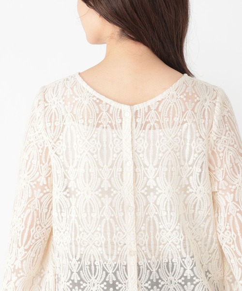 studio CLIP(スタディオクリップ)の「ベルスリーブレースブラウス(シャツ/ブラウス・レディース・カーキ/オフホワイト/チャコール・FREE)」の19枚目の写真