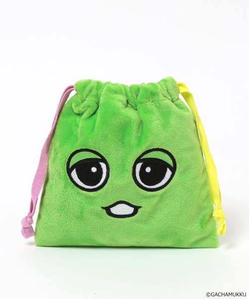 Me%（ミィパーセント）の「【ガチャピン・ムック/ガーとムー】キンチャクポーチ　650248（ポーチ・レディース・その他4/ホワイト/その他3/その他1・FREE）」の13枚目の写真