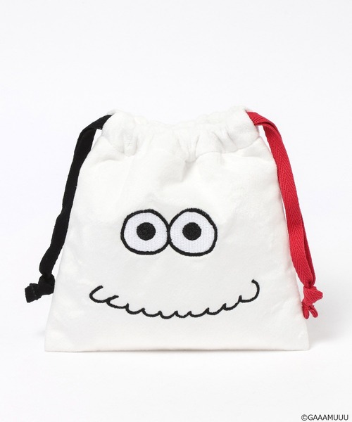 Me%（ミィパーセント）の「【ガチャピン・ムック/ガーとムー】キンチャクポーチ　650248（ポーチ・レディース・その他4/ホワイト/その他3/その他1・FREE）」の16枚目の写真