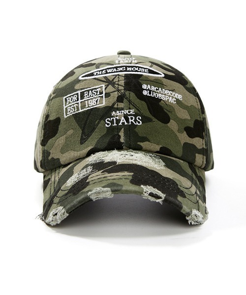 Ressaca（レサーカ）の「マルチ刺繍ロゴベースボールキャップ（キャップ・レディース・レッド/カモフラージュ/ブラック・FREE）」の6枚目の写真