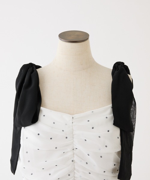 one after another NICE CLAUP（ワンアフターアナザーナイスクラップ）の「カーディガンセット配色リボンワンピース（ワンピース・レディース・ミント/ピンク/ホワイト系その他/ブラック系その他・FREE）」の10枚目の写真