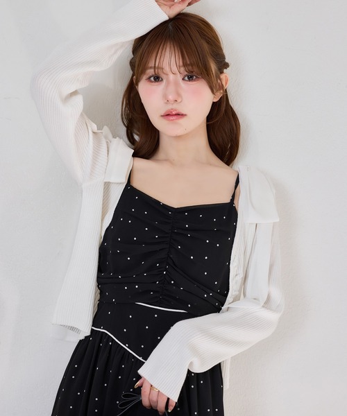 CABaNボタニカルスカート　ワンピース　カーディガン　yori Vol.05 1着あればコーデが広がる。カラフルカーディガンを着こなす