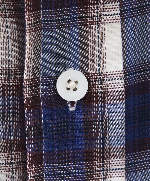 UNIVERSAL OVERALL（ユニバーサルオーバーオール）の「【UNIVERSAL OVERALL / ユニバーサルオーバーオール】オンブレチェック シャツ / ユニセックス/U2613190（シャツ/ブラウス・メンズ・ネイビー/グレー・M）」の13枚目の写真