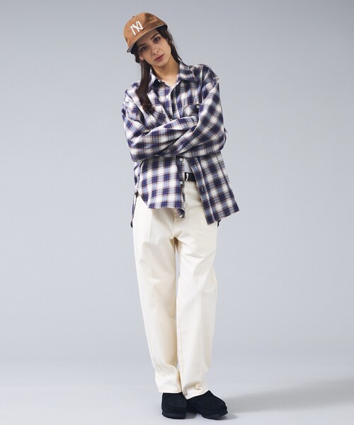 UNIVERSAL OVERALL（ユニバーサルオーバーオール）の「【UNIVERSAL OVERALL / ユニバーサルオーバーオール】オンブレチェック シャツ / ユニセックス/U2613190（シャツ/ブラウス・メンズ・ネイビー/グレー・M）」の20枚目の写真