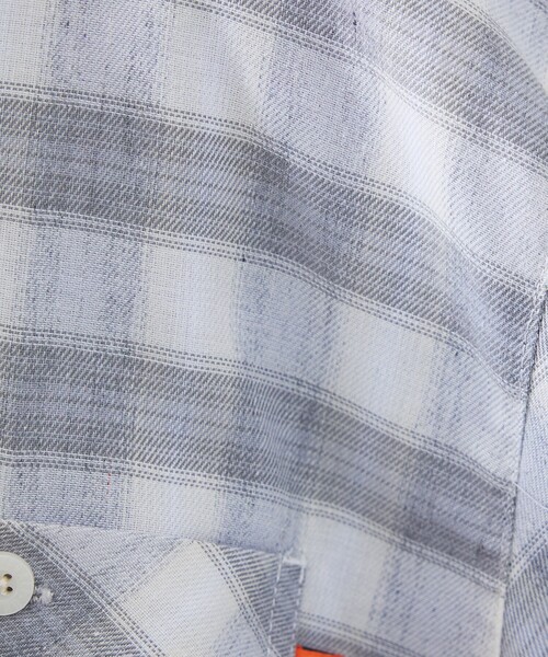 UNIVERSAL OVERALL（ユニバーサルオーバーオール）の「【UNIVERSAL OVERALL / ユニバーサルオーバーオール】オンブレチェック シャツ / ユニセックス/U2613190（シャツ/ブラウス・メンズ・ネイビー/グレー・M）」の21枚目の写真