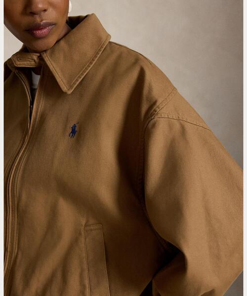 美品 POLO RALPH LAUREN コットンストレッチ ダブルジャケット ダブルフェイスド コットン ジャケット