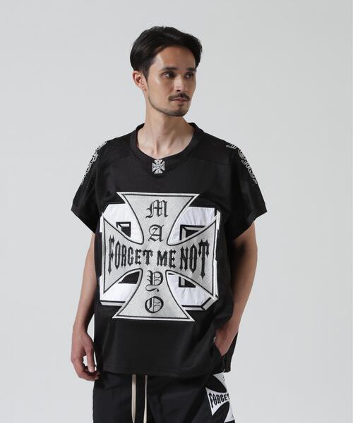 ROYAL FLASH（ロイヤルフラッシュ）の「MAYO/メイヨー/刺繍ゲームシャツ（Tシャツ/カットソー・メンズ・ブラック・M）」の6枚目の写真