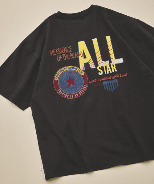 CONVERSE（コンバース）の「CONVERSE/コンバース 別注 アーカイブグラフィック TEE（Tシャツ/カットソー・メンズ・グレー/ブラック/グリーン/ホワイト系その他/ホワイト/ネイビー・MEDIUM/SMALL/LARGE）」の3枚目の写真