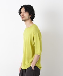 エアリードレープ ニットTシャツ 半袖
