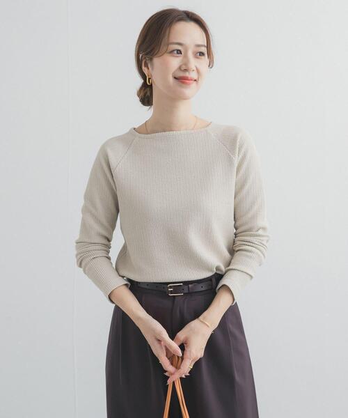 URBAN RESEARCH DOORS（アーバンリサーチドアーズ）の「スクエアネックプルオーバー（Tシャツ/カットソー・レディース・ライトベージュ・FREE）」の2枚目の写真