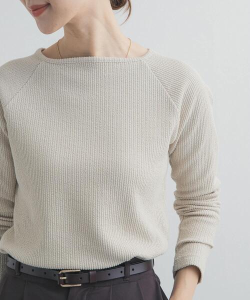 URBAN RESEARCH DOORS（アーバンリサーチドアーズ）の「スクエアネックプルオーバー（Tシャツ/カットソー・レディース・ライトベージュ・FREE）」の7枚目の写真