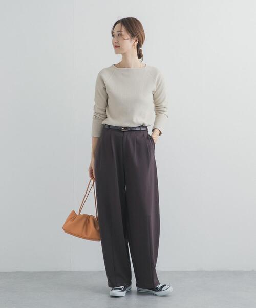 URBAN RESEARCH DOORS（アーバンリサーチドアーズ）の「スクエアネックプルオーバー（Tシャツ/カットソー・レディース・ライトベージュ・FREE）」の8枚目の写真