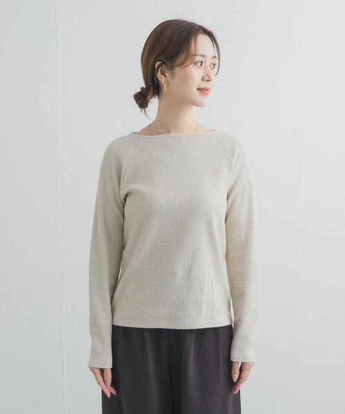 URBAN RESEARCH DOORS（アーバンリサーチドアーズ）の「スクエアネックプルオーバー（Tシャツ/カットソー・レディース・ライトベージュ・FREE）」の9枚目の写真