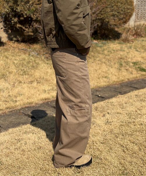 INDUST(インダスト)の「ピグメントウォッシュカーブワイドパンツ_ベージュ(その他パンツ・レディース・ベージュ・1(S)/2(M)/3(L))」の5枚目の写真