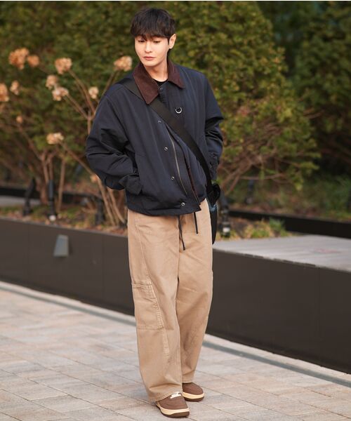 INDUST(インダスト)の「ピグメントウォッシュカーブワイドパンツ_ベージュ(その他パンツ・レディース・ベージュ・1(S)/2(M)/3(L))」の6枚目の写真