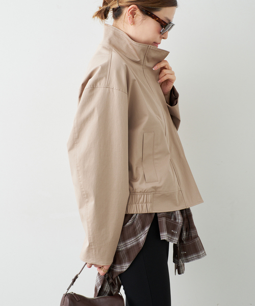 Deuxieme Classe（ドゥーズィエムクラス）の「Stand Collar ブルゾン（その他アウター・レディース・ベージュ・FREE）」の3枚目の写真