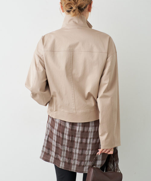 Deuxieme Classe（ドゥーズィエムクラス）の「Stand Collar ブルゾン（その他アウター・レディース・ベージュ・FREE）」の5枚目の写真