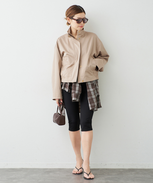 Deuxieme Classe（ドゥーズィエムクラス）の「Stand Collar ブルゾン（その他アウター・レディース・ベージュ・FREE）」の6枚目の写真