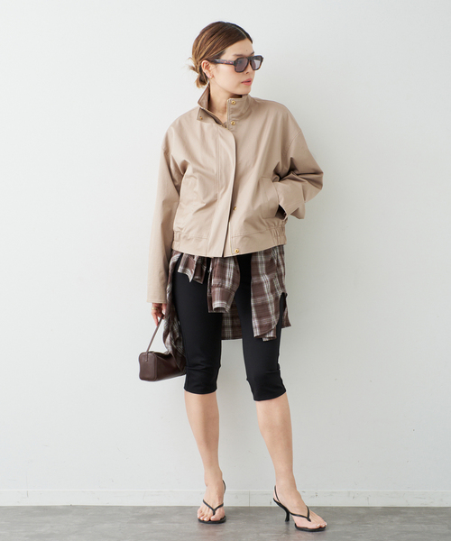 Deuxieme Classe（ドゥーズィエムクラス）の「Stand Collar ブルゾン（その他アウター・レディース・ベージュ・FREE）」の7枚目の写真