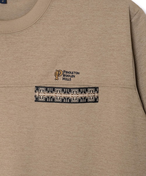 PENDLETON(ペンドルトン)の「PENDLETON/ペンドルトン ショートスリーブ カルキュロ ミッドウェイトジャージー ドレス(ドレス・メンズ・タン/ブラック/カーキ・ONE SIZE)」の5枚目の写真