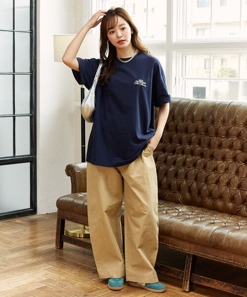 L'Appartement STAMMBAUM81プリントカットソー STAMMBAUM】Football Tee（Tシャツ／カットソー）｜L'Appartement