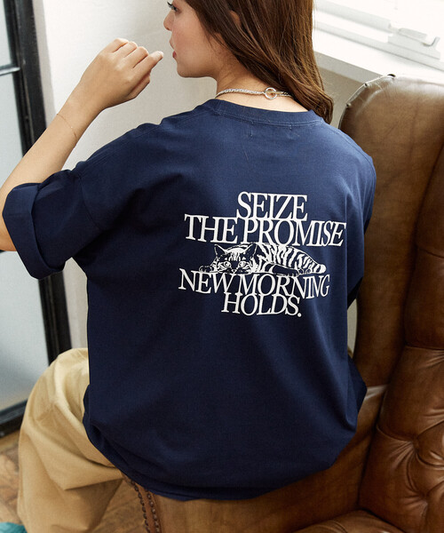 PUBLUX(パブリュクス)の「PUBLUX/パブリュクス <機能性素材>PROMISE キャット プリント Tシャツ 限定展開(Tシャツ/カットソー・レディース・ピンク/ホワイト/ブラック/ネイビー・LARGE/MEDIUM/SMALL)」の11枚目の写真