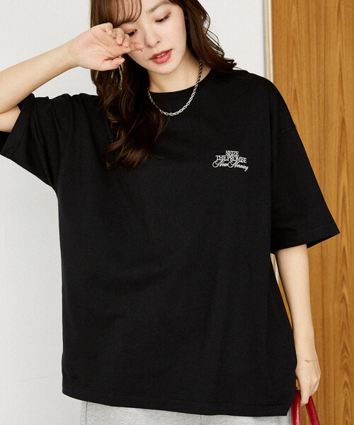 【SOLD】PUBLUX猫プリントTシャツ黒 PUBLUX/パブリュクス ＜機能性素材＞PROMISE キャット プリント T