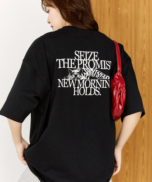 PUBLUX(パブリュクス)の「PUBLUX/パブリュクス <機能性素材>PROMISE キャット プリント Tシャツ 限定展開(Tシャツ/カットソー・レディース・ピンク/ホワイト/ブラック/ネイビー・LARGE/MEDIUM/SMALL)」の17枚目の写真