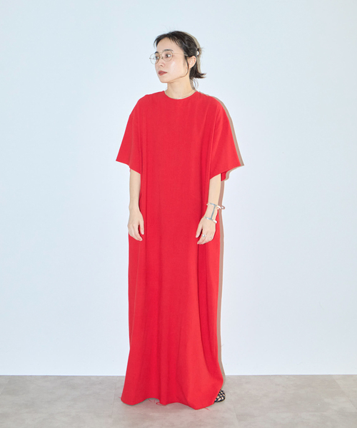 CITYSHOP（シティーショップ）の「LACE UP DRESS：ワンピース（ワンピース・レディース・ブラック/レッド・36/38）」の7枚目の写真