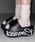me+em select�i�~�[���Z���N�g�j�́u���^�����O���S����X���C�h�T���_�� �^ lettering logo platform slide sandals�i�T���_���j�v�b�u���b�N