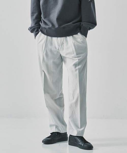 irenisa/イレニサ】別注ONE TUCKS STRAIGHT TROUSERS（スラックス