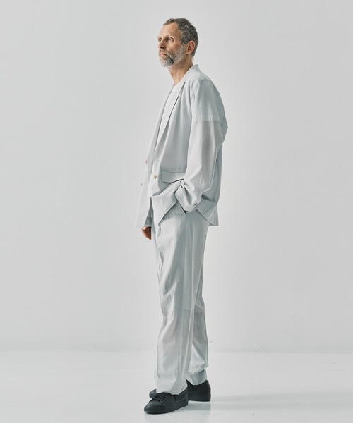 IRENISA(イレニサ)の「【irenisa/イレニサ】別注ONE TUCKS STRAIGHT TROUSERS(スラックス・メンズ・ライトグレー/ブラック・2/3)」の13枚目の写真