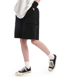 ANOTHER ARCHIVE（アナザーアーカイブ）の「カーゴワイドツーピンタックバミューダショーツ_ブラック（その他パンツ）」