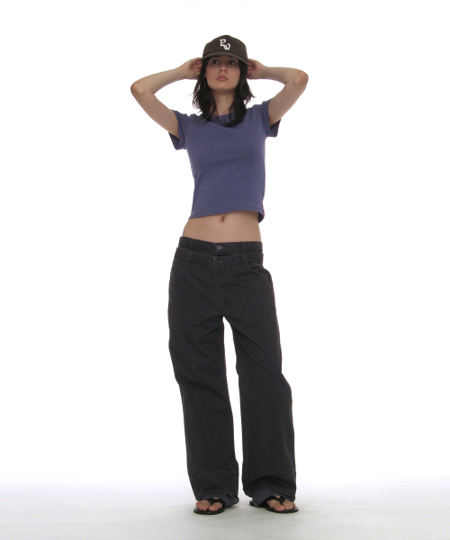 PARTIMENTO WOMEN（パルティメントウィメン）の「ウォッシュドダブルレイヤーパンツ_チャコール（その他パンツ・レディース・その他・SMALL/MEDIUM）」の10枚目の写真