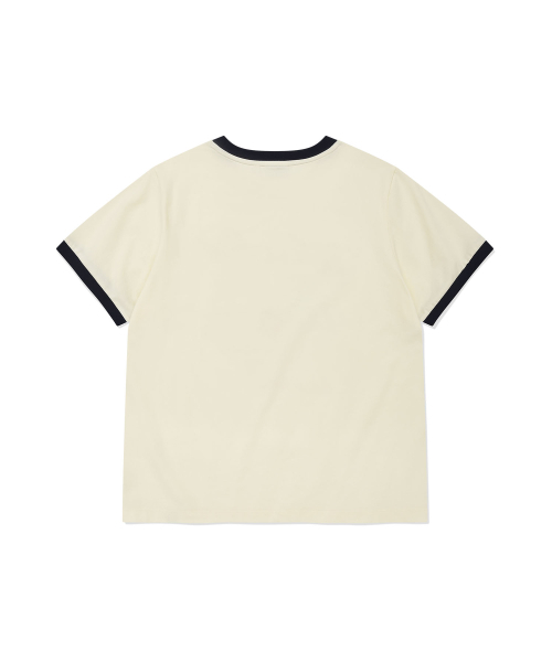 Wacky WiLLy(ワッキーウィリー)の「ウィメンズサマーグラフィックリンガーセミオーバー半袖Tシャツクリーム(Tシャツ/カットソー・レディース・その他・SMALL/MEDIUM)」の3枚目の写真